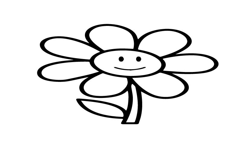Friendly Flower, character template to colour and turn into a handmade teddy