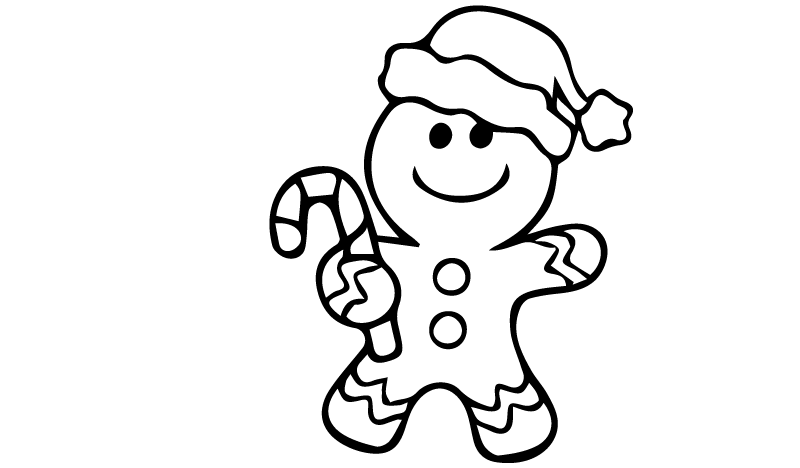 Jolly Gingerbread, character template to colour and turn into a handmade teddy